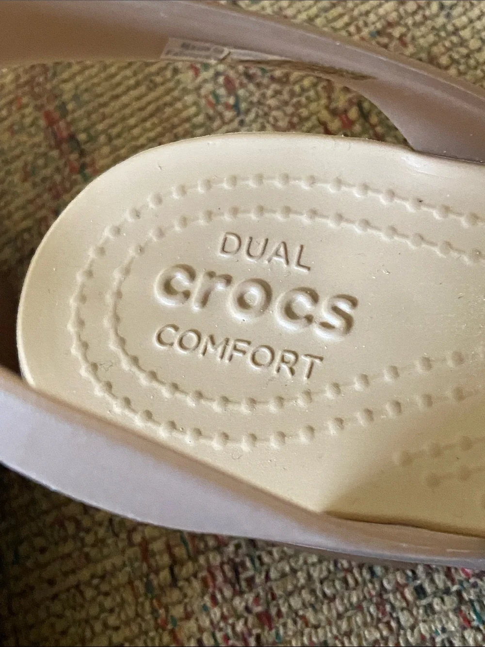 Women’s Crocs Isabella Dual Comfort Heels, Sandals, Size W 7
